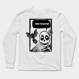 Halloween Skeleton Party Long Sleeve T-Shirt